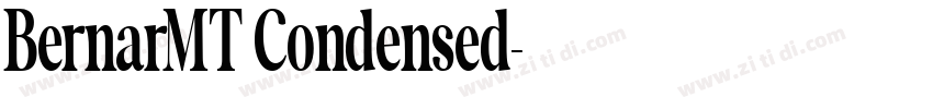 BernarMT Condensed字体转换